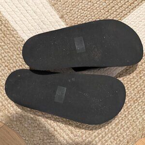 J Crew Leather Black Sandals